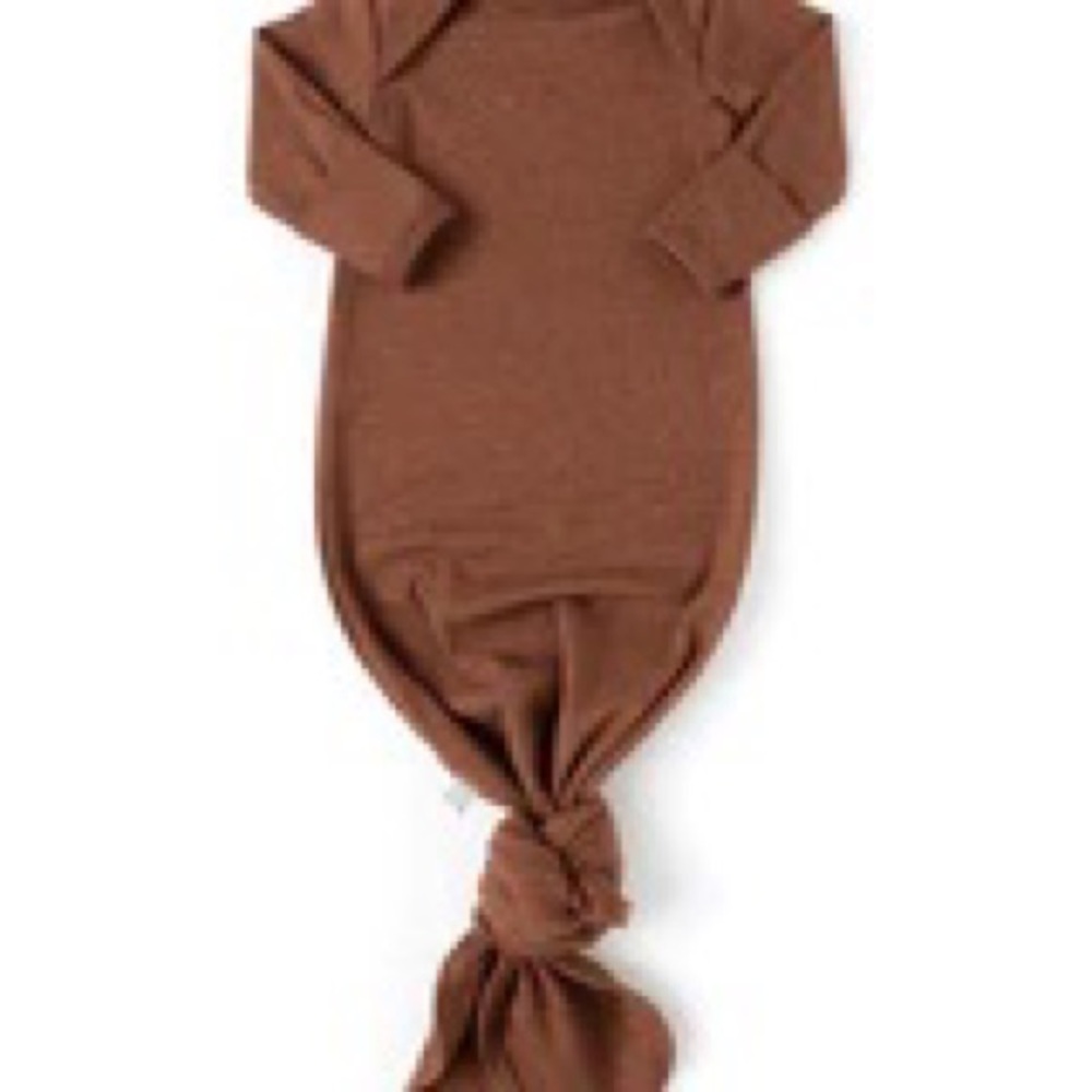 Childhoods Clothing Ribbed Knotted Sleeper. Cognac color. Size NB. Brand New